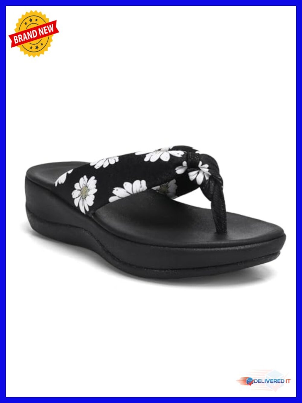 Wedge Flip Flops Thick Cushion Platform Thong Sandals Comfortable Casual Summer